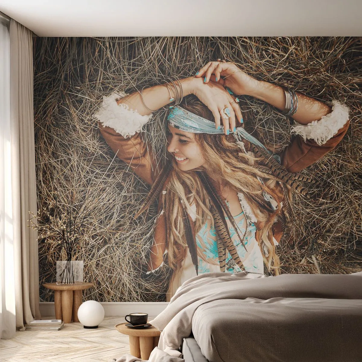 Fotomurali Premium Canvas - Verso gli anni dell'amore - Boho, Donna, Gioielleria - 250x175 cm