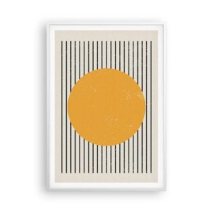Poster in cornice bianca - La forza della semplicità - 70x100 cm