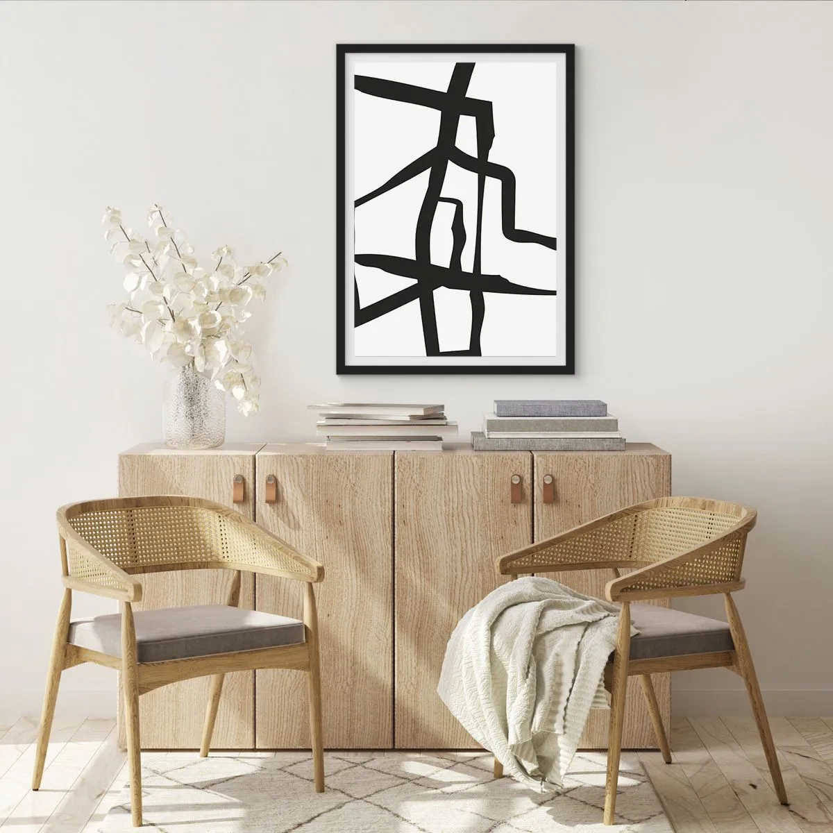 Poster in cornice nera - Struttura bianca e nera - 50x70 cm