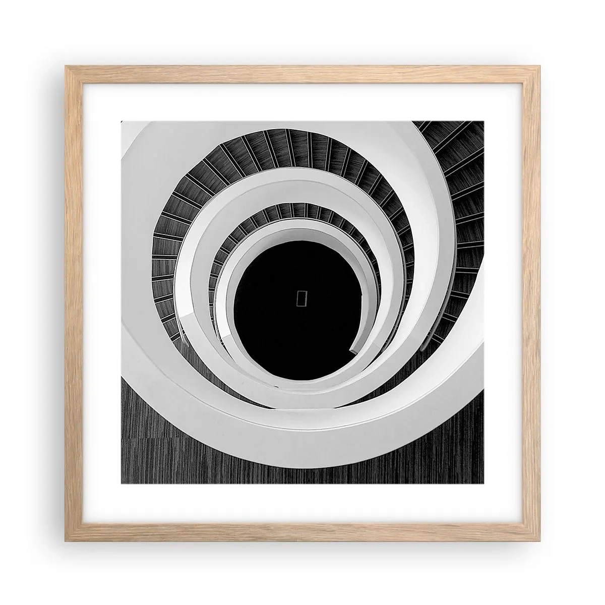 Poster in cornice rovere chiaro - Verso l'essenza delle cose - 40x40 cm