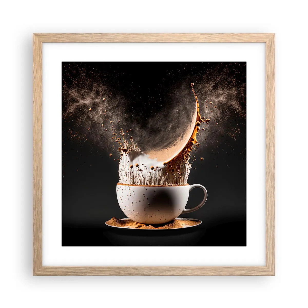 Poster in cornice rovere chiaro - Esplosione di sapore - 40x40 cm