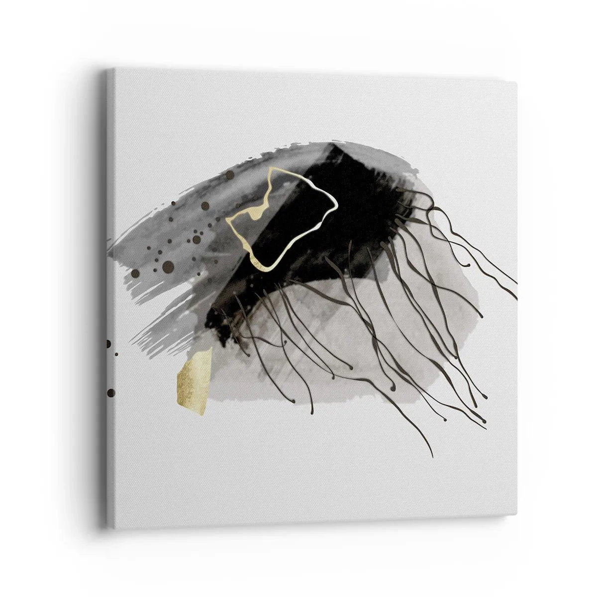 Quadro su tela - Stampe su Tela - In nero e in oro - 40x40 cm