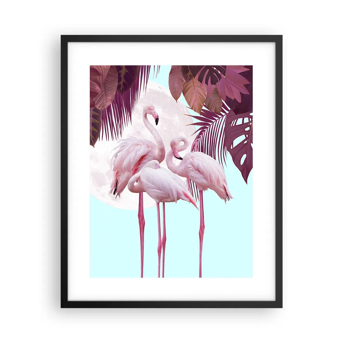 Poster in cornice nera - Tre grazie alate - 40x50 cm