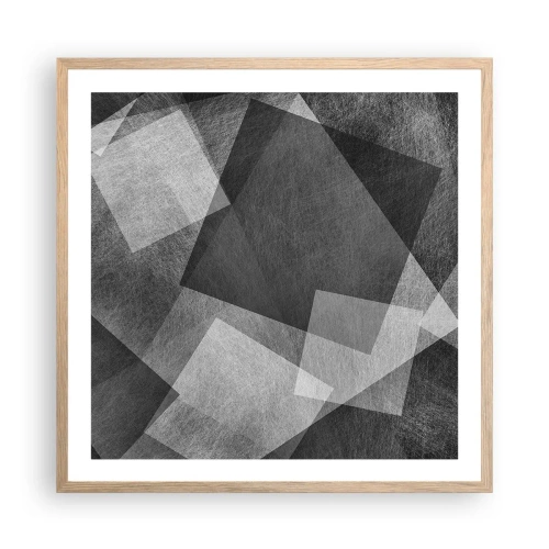 Poster in cornice rovere chiaro - Simbolo eterno di ordine e durata - 60x60 cm