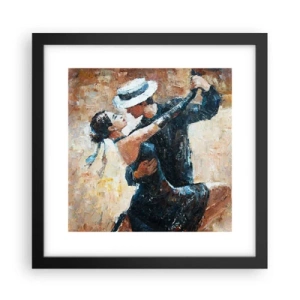 Poster in cornice nera - Alla Rodolfo Valentino - 30x30 cm