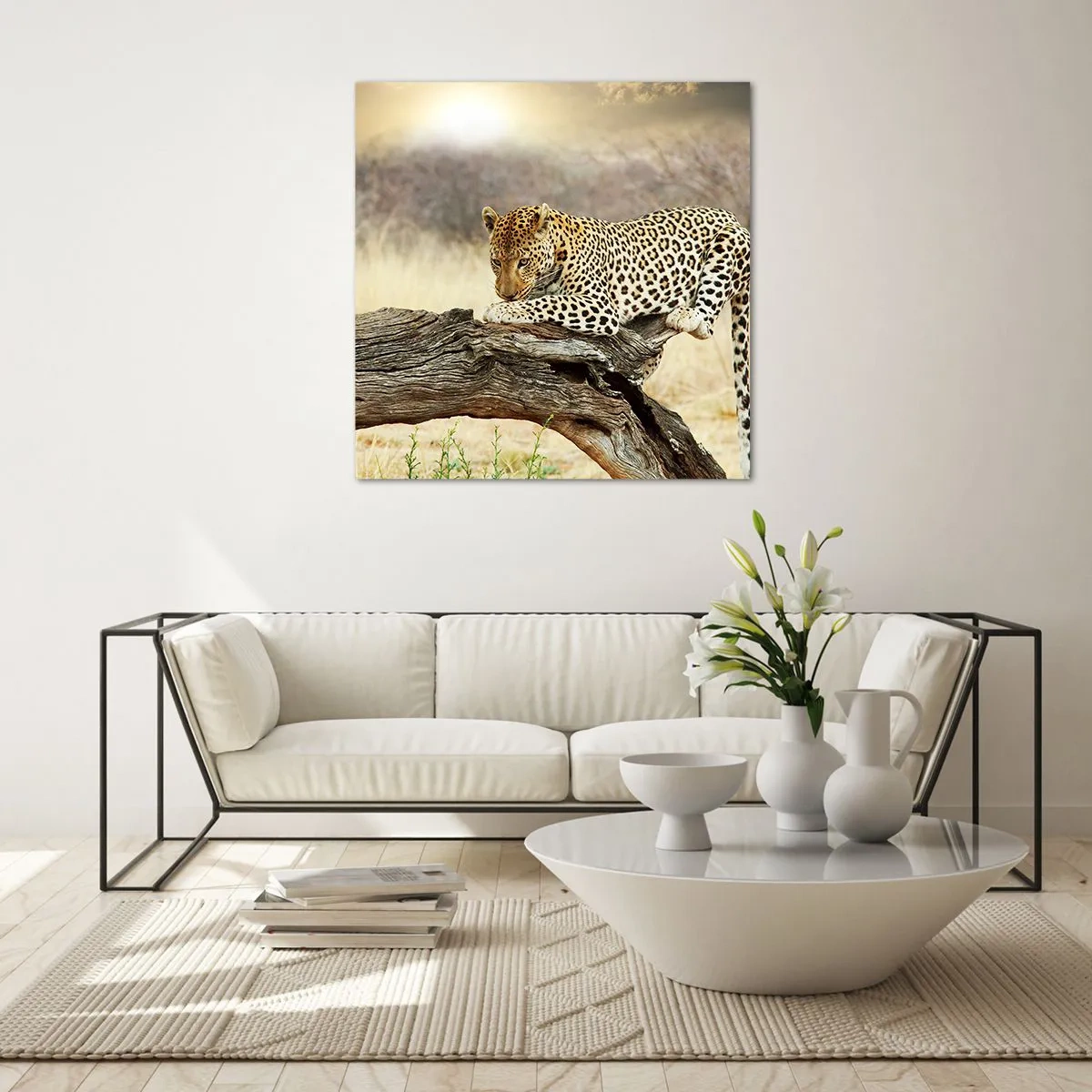 Quadro su vetro - Vado per la mia strada - 70x70 cm