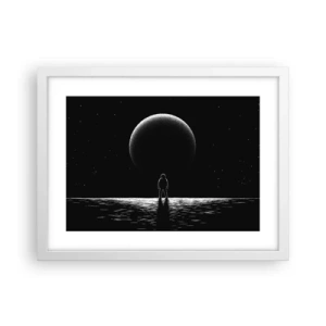 Poster in cornice bianca - Faccia a faccia - 40x30 cm