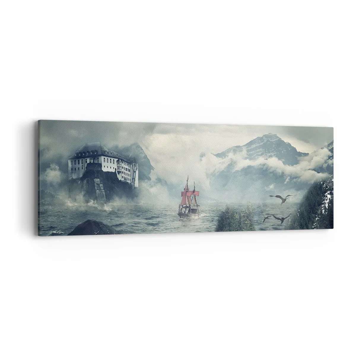 Quadro su tela - Stampe su Tela - Sulle acque magiche - 90x30 cm