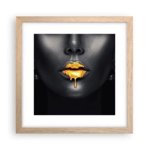 Poster in cornice rovere chiaro - Boccadoro - 30x30 cm