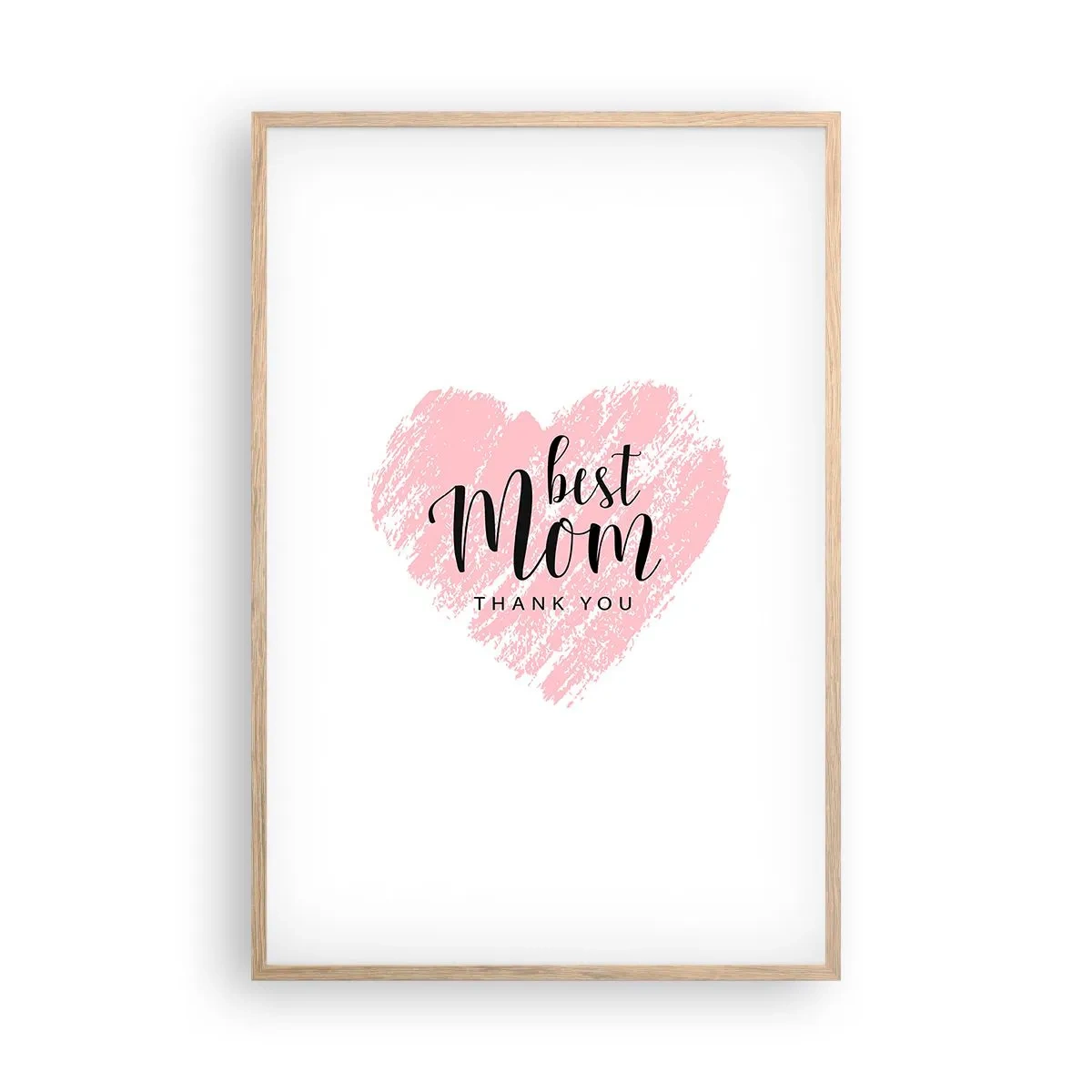 Poster in cornice rovere chiaro - È sempre il momento giusto - 61x91 cm