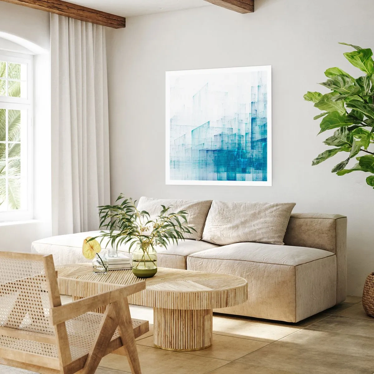 Poster - E lo spazio fu - 60x60 cm