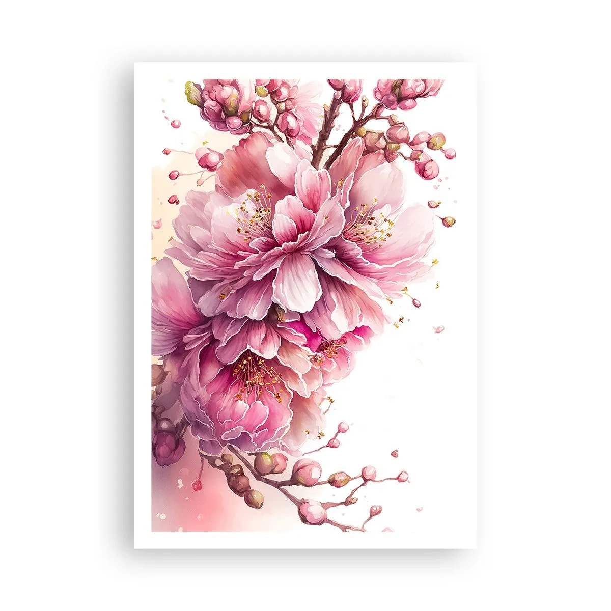 Poster - Fiore di ciliegio - 70x100 cm