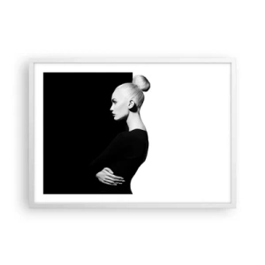 Poster in cornice bianca - Semplicemente donna - 70x50 cm