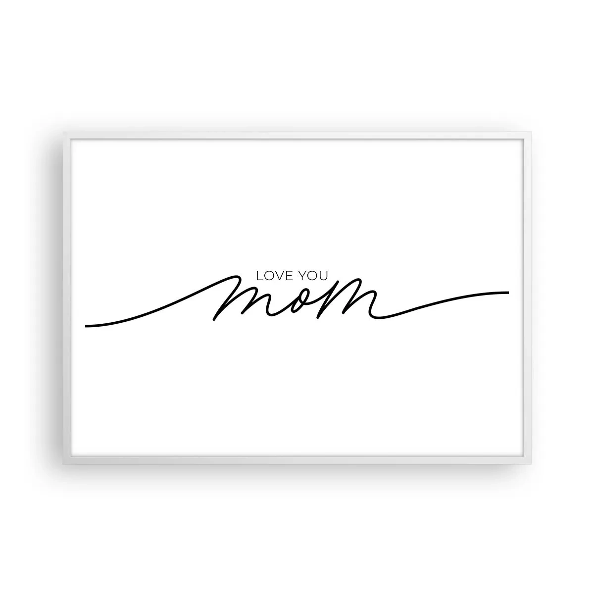 Poster in cornice bianca - Grande commozione - 100x70 cm