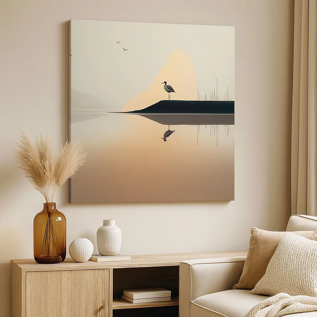 Quadro su tela - Stampe su Tela - Il signore del lago - 30x30 cm