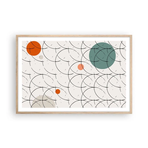 Poster in cornice rovere chiaro - Nello spirito della pop-art - 91x61 cm