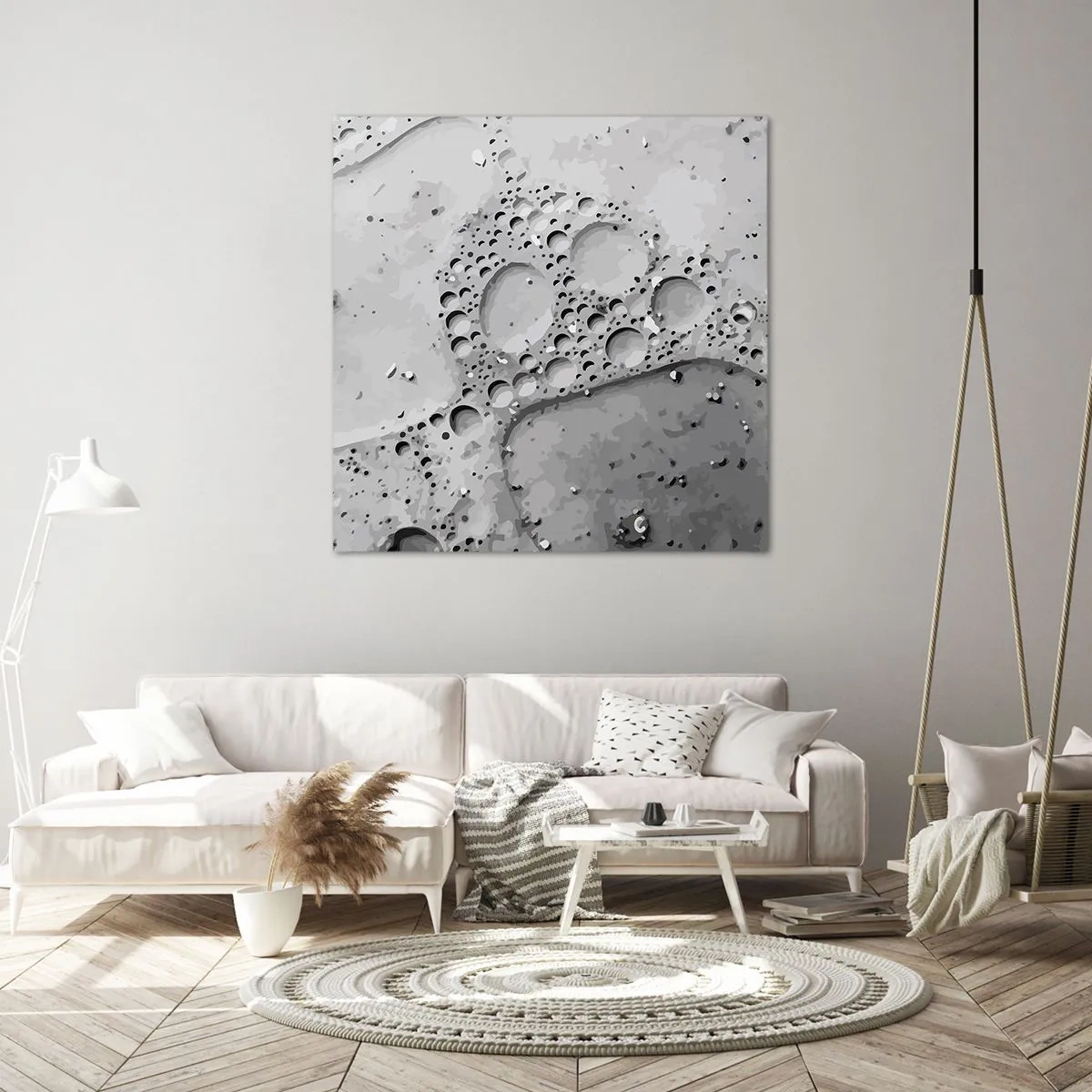 Quadro su tela - Stampe su Tela - Tracce di schiuma - 70x70 cm