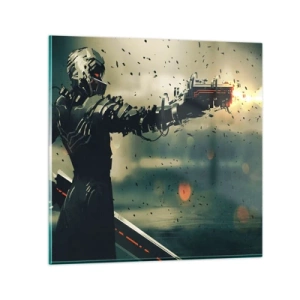 Quadro su vetro - L'arma assassina: il tuo Terminator - 60x60 cm