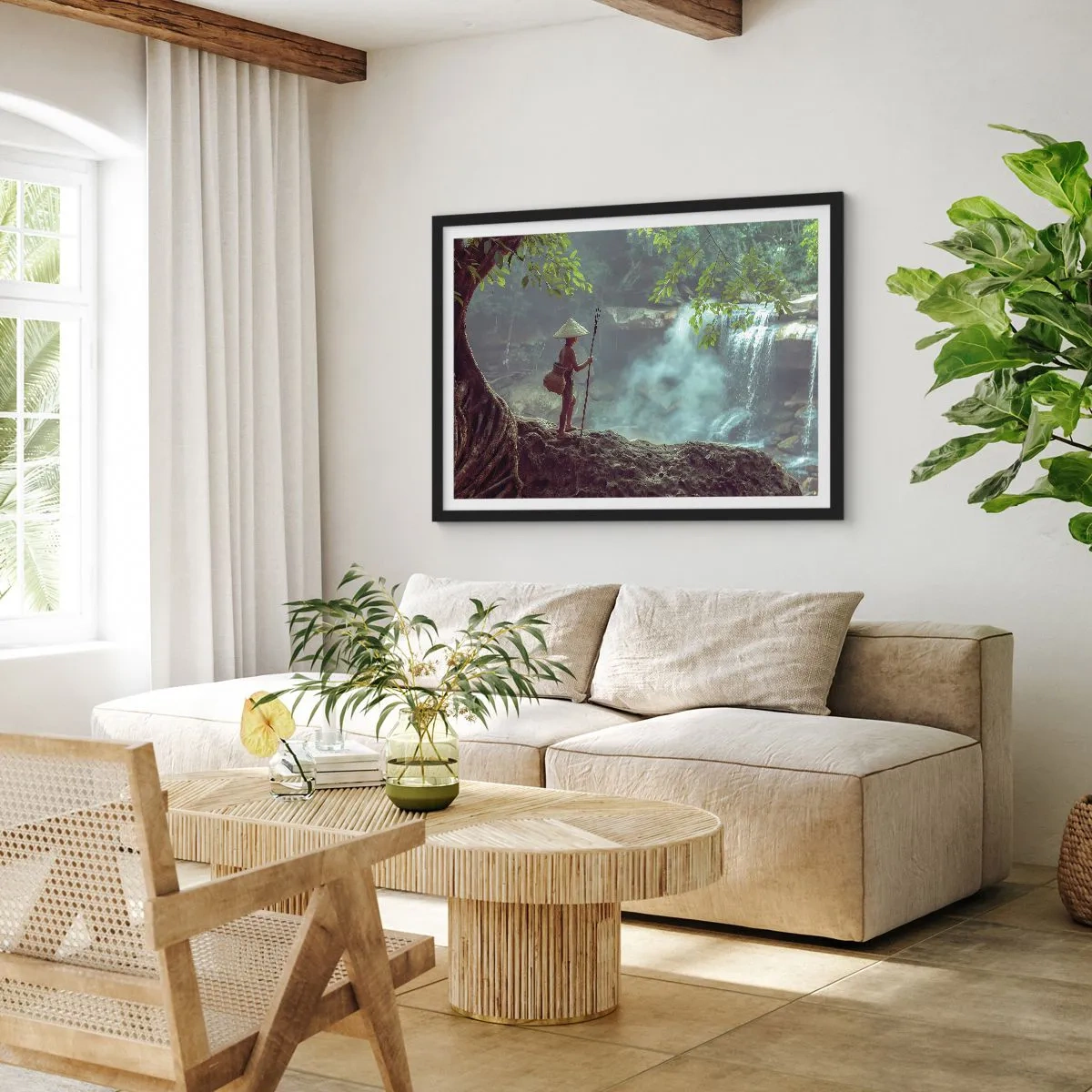 Poster in cornice nera - In armonia con la natura - 40x30 cm