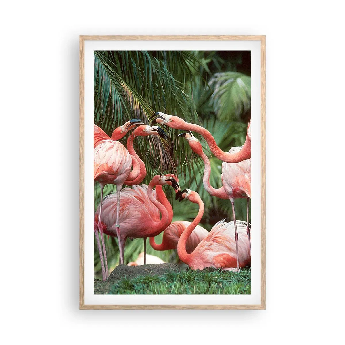 Poster in cornice rovere chiaro - Pettegolezzi pomeridiani - 61x91 cm