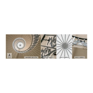 Campione di Fotomurale Premium Canvas - Al centro della chiocciola - Scale, Riccio, Ornamento - 100x30 cm
