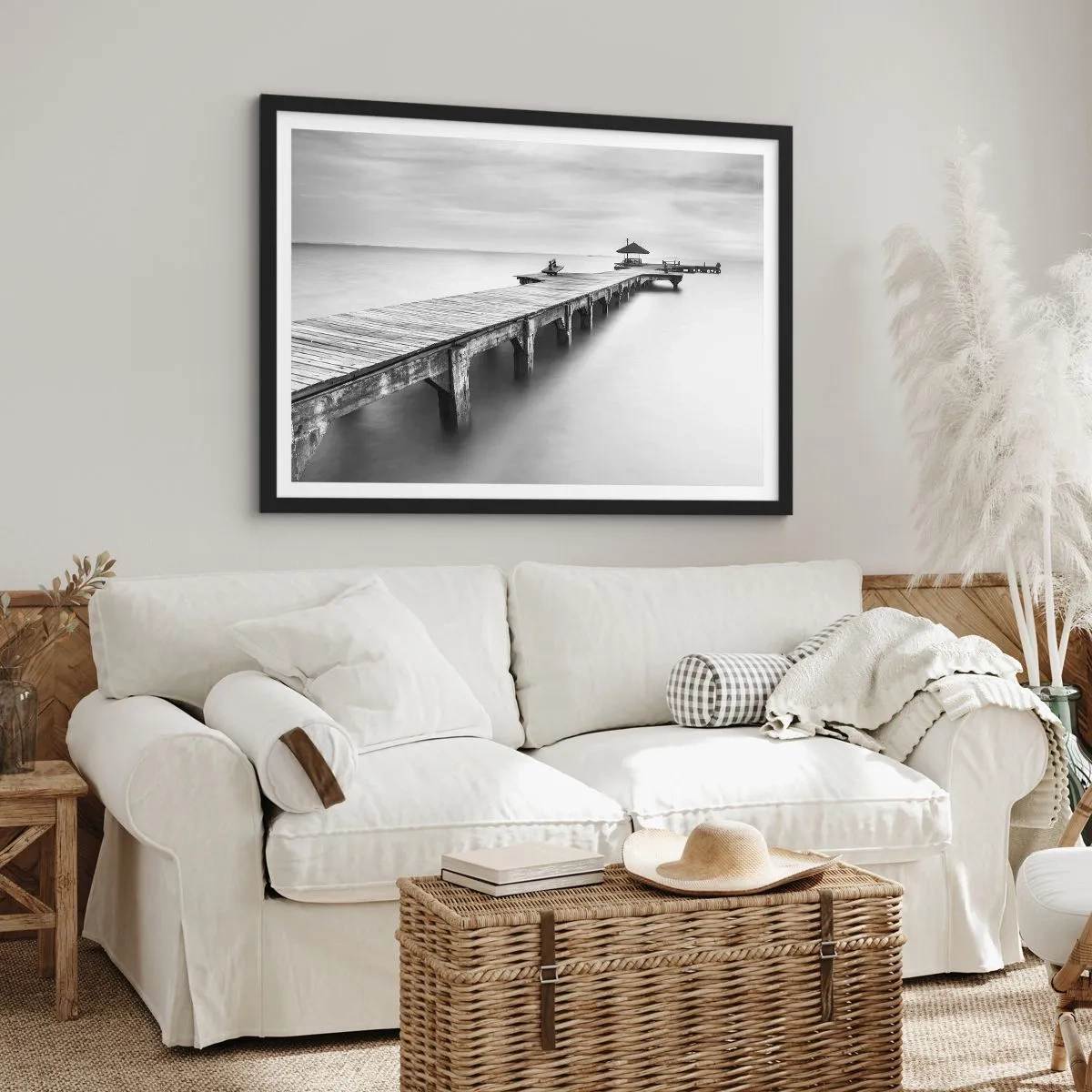 Poster in cornice nera - Sempre più lontano. - 50x40 cm