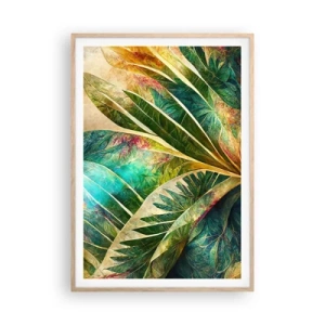 Poster in cornice rovere chiaro - I colori dei tropici - 70x100 cm