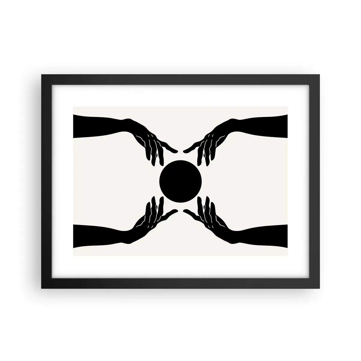 Poster in cornice nera - Segno misterioso - 40x30 cm