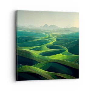 Quadro su tela - Stampe su Tela - Nelle valli verdi - 40x40 cm