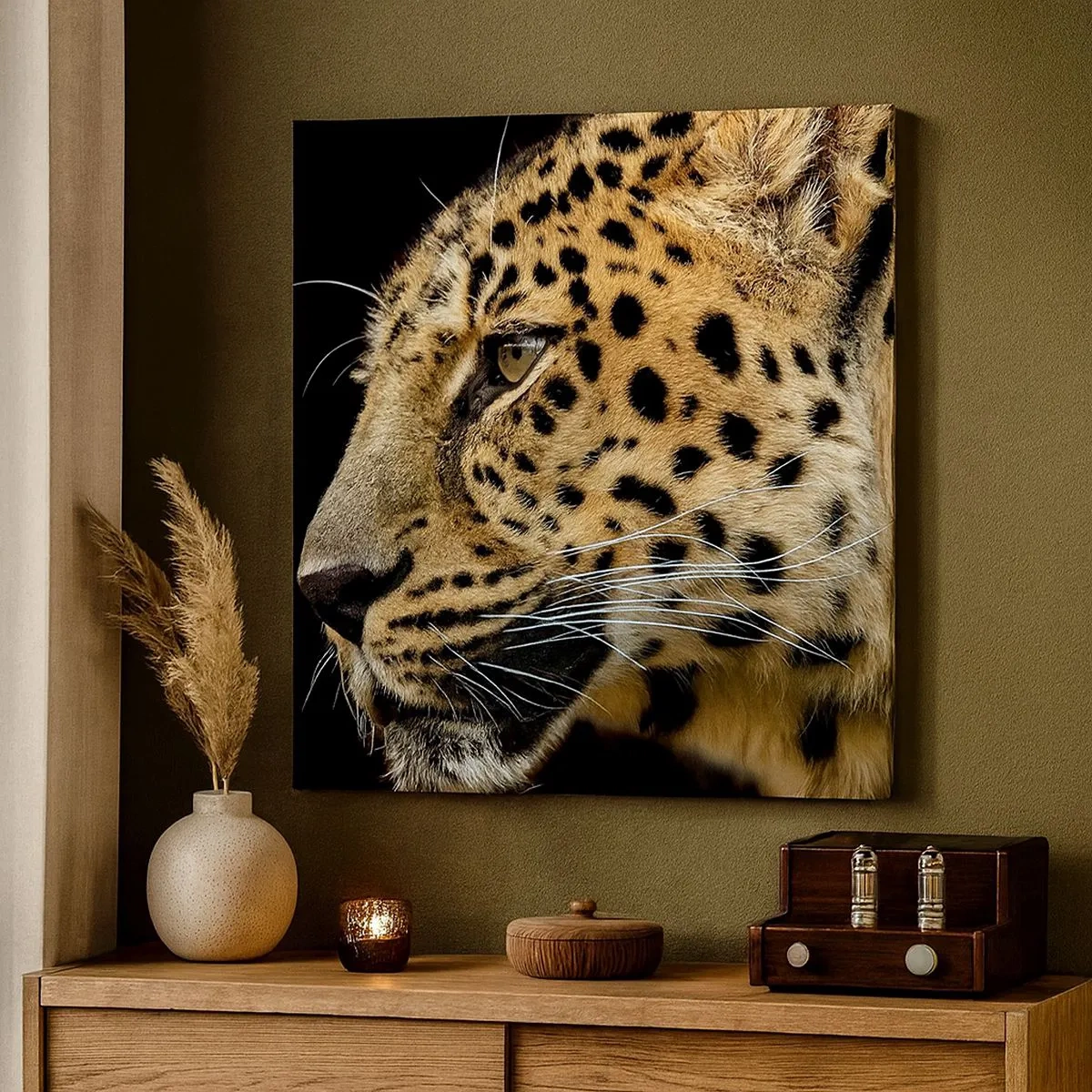 Quadro su tela - Stampe su Tela - Calmo, concentrato, pronto - 30x30 cm