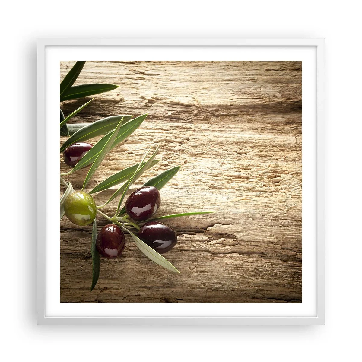 Poster in cornice bianca - Direttamente dalla natura - 60x60 cm