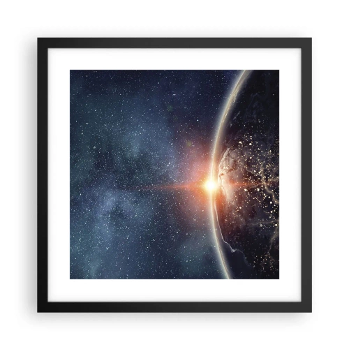 Poster in cornice nera - In una nuova prospettiva - 40x40 cm