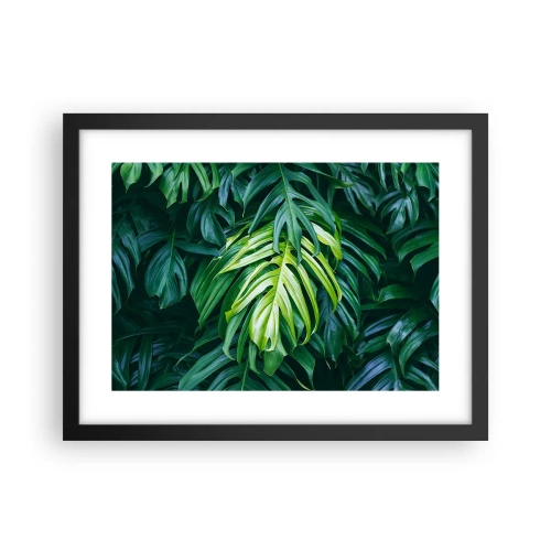 Poster in cornice nera - Immergersi nella freschezza - 40x30 cm