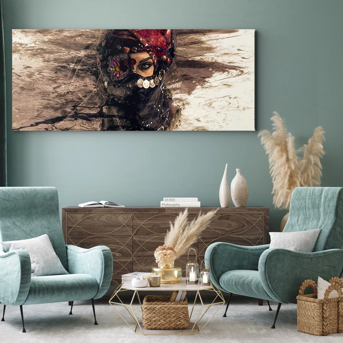 Quadro su tela - Stampe su Tela - Quantomeno inquietante - 100x40 cm