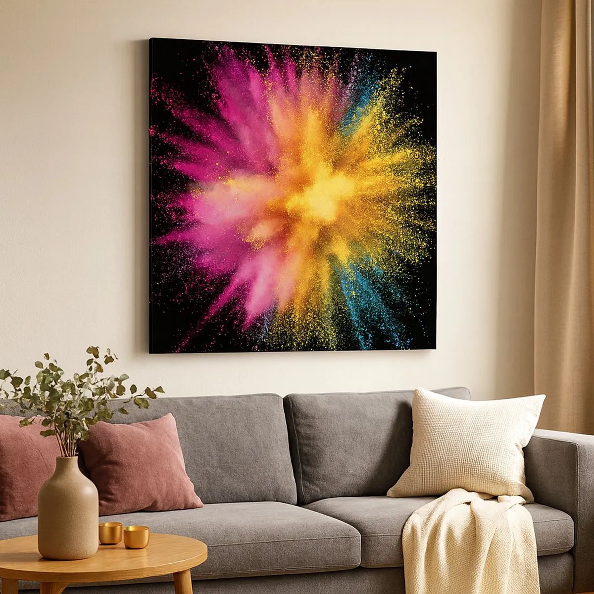 Quadro su tela - Stampe su Tela - La nascita dei colori - 30x30 cm