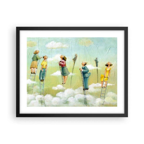 Poster in cornice nera - Seguendo i propri sogni - 50x40 cm