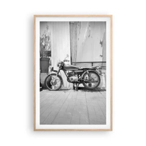 Poster in cornice rovere chiaro - La classicità sopra a tutto - 61x91 cm