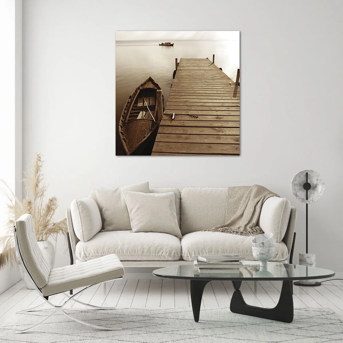 Quadro su vetro - La grande pace - 40x40 cm