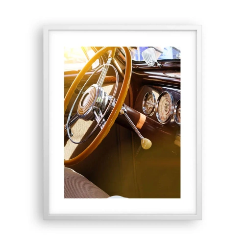 Poster in cornice bianca - Un soffio di lusso dal passato - 40x50 cm