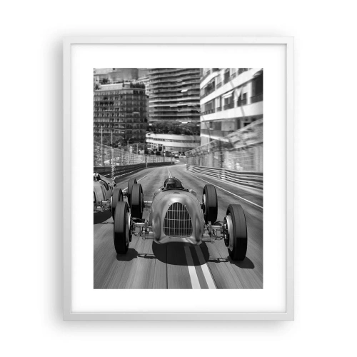 Poster in cornice bianca - Tanto tempo fa a Montecarlo - 40x50 cm