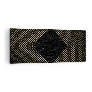 Quadro su tela - Stampe su Tela - Geometria in stile glamour - 100x40 cm