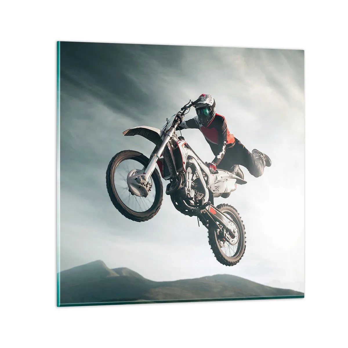 Quadro su vetro - No risk no fun - 70x70 cm