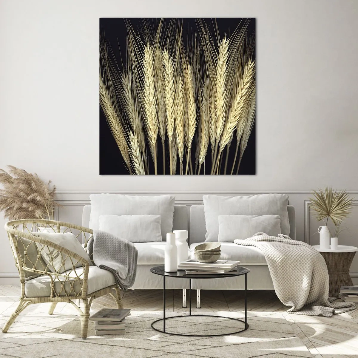 Quadro su vetro - Magia rustica - 60x60 cm