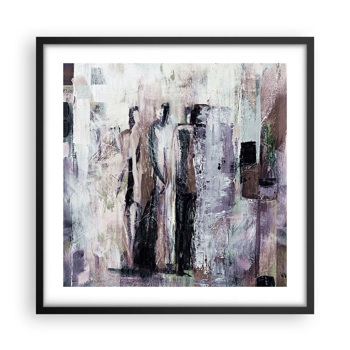 Poster in cornice nera - Triade misteriosa - 50x50 cm