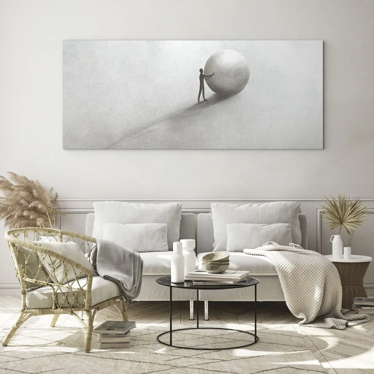 Quadro su vetro - Il gioco della vita - 100x40 cm