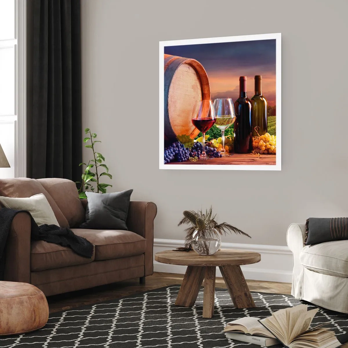 Poster - Qui la vita ha gusto - 40x40 cm