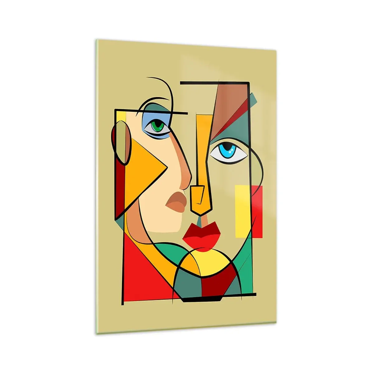 Quadro su vetro - Coppia affiatata - 80x120 cm