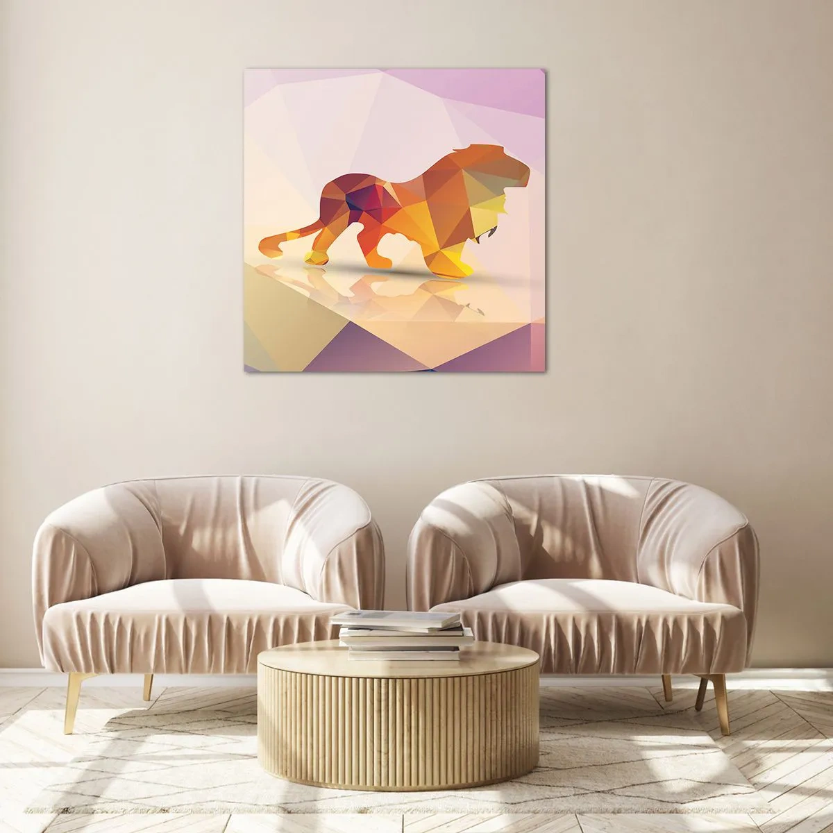 Quadro su vetro - Il re di diamante - 30x30 cm