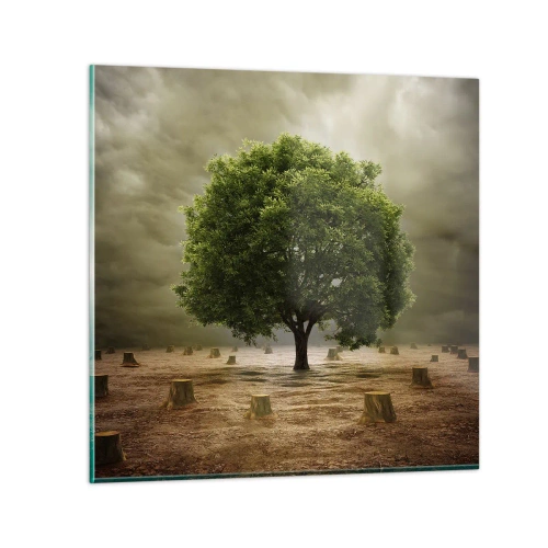 Quadro su vetro - Ogni speranza - 70x70 cm