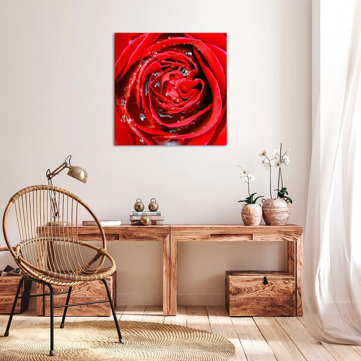 Quadro su tela - Stampe su Tela - Nelle gocce della rugiada - 40x40 cm